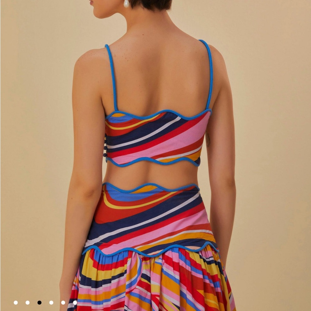 Farm Rio Colorwaves Two-Piece Set xxs - Picture 7 of 13